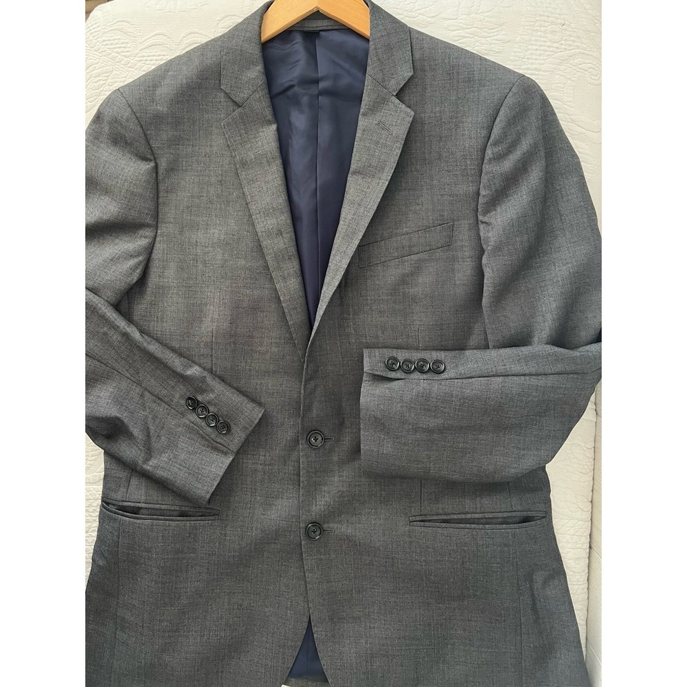 J Crew Ludlow Tollegno 1900 Wool Sport Coat Blazer Mens 40R Grey Suit Jacket